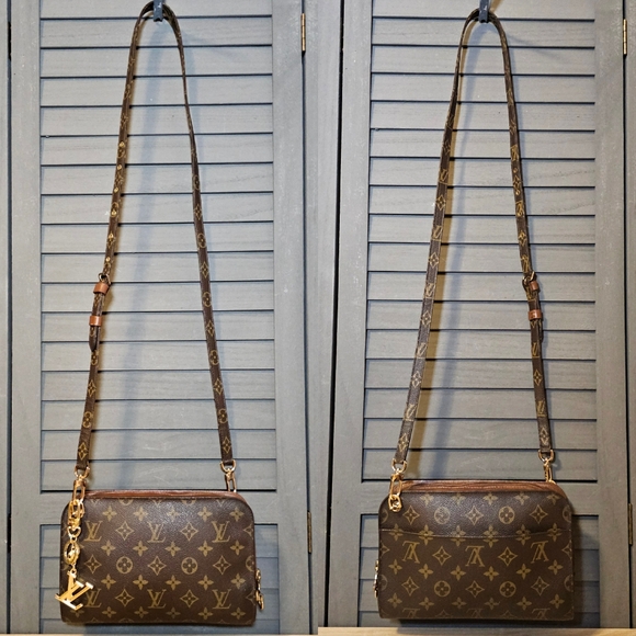 Authentic LOUIS VUITTON Monogram Orsay Clutch Crossbody Bag - Picture 3 of 14